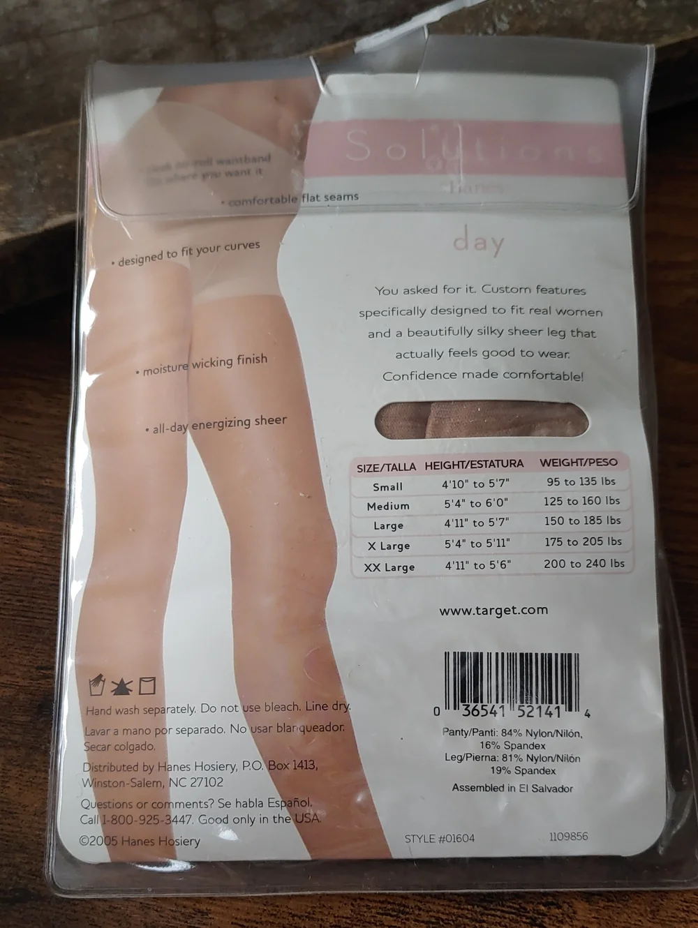NWT Solutions By Hanes Medium Buff Medium Control Pantyhose